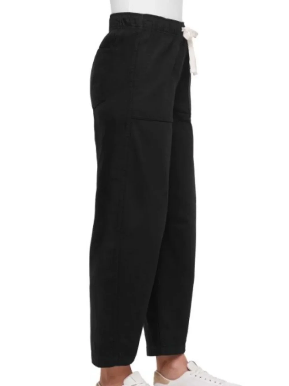 Gap Women's Pull-On Barrel Pant In Black - Picture 3 of 3